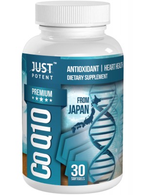 Premium CoQ10 ( Ubiquinone) Supplement by Just Potent | 200mg per Capsule | Antioxidant | Heart Health | Energy