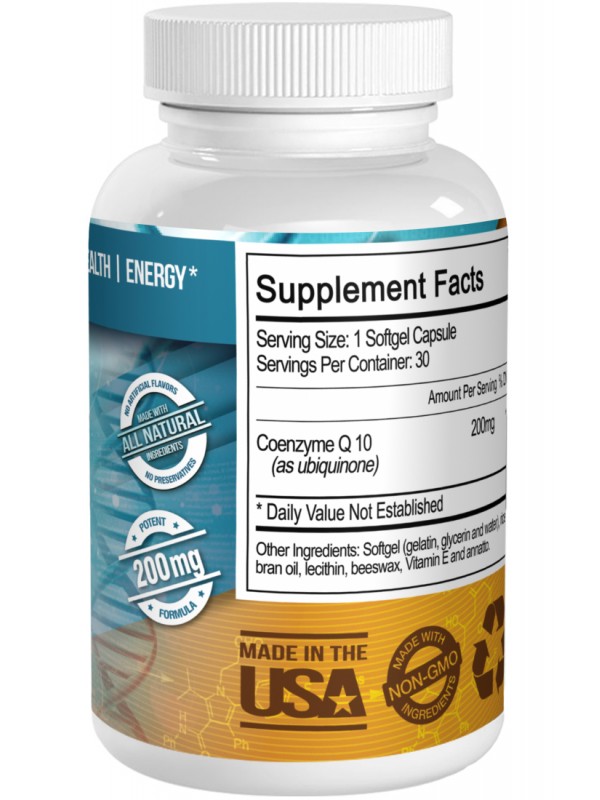 Nature's Lab CoQ10 200mg - 60 capsulesnatureslab.com