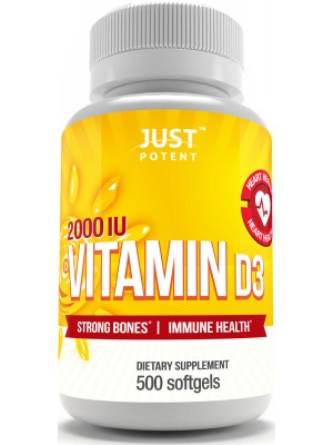 Vitamin D3 Supplement | 500 Softgels | 2,000 IU | Better Mood | Bones & Teeth Health Vitamin D3 Supplement | 500 Softgels | 2,000 IU | Better Mood | Bones & Teeth Health