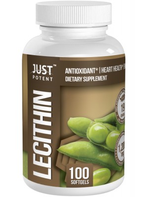 Lecithin Supplement by Just Potent | 1200mg | 19 Grains | Antioxidant | Heart Health | Energy