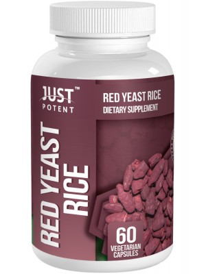 Organic Red Yeast Rice by Just Potent | 600mg Per Capsule Organic Red Yeast Rice by Just Potent | 600mg Per Capsule