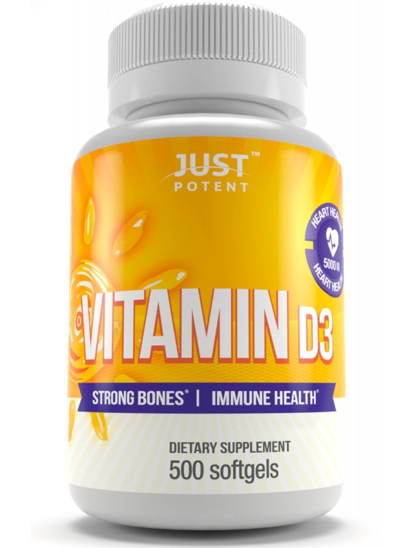 Vitamin D3 Supplement 500 Softgels 5000 Iu Better Mood Bones Teeth Health